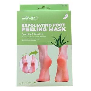 Celavi Aloe Exfoliating & Peeling Hydrating 3 Pack Foot Mask Three Treatments